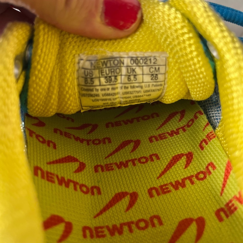 Newton Terra Momentum Running Blue Lime 00212 Women Training Sneakers Size 8.5 - Picture 9 of 10
